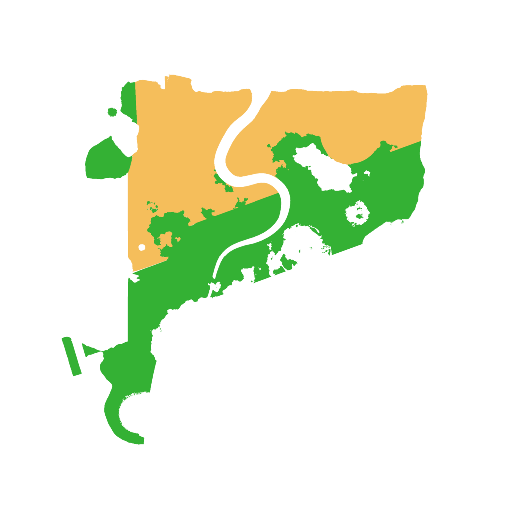 Biome Rust Map: Procedural Map, Size: 2250, Seed: 45343534