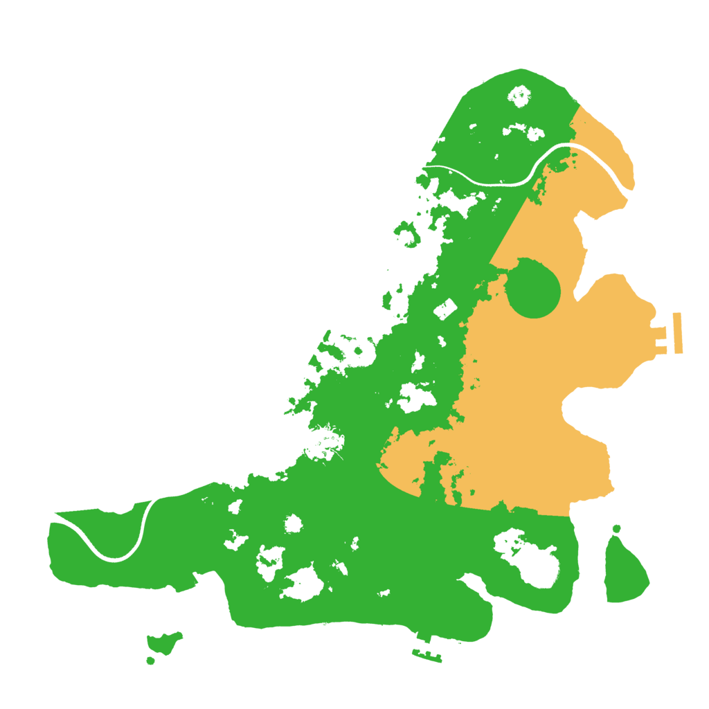 Biome Rust Map: Procedural Map, Size: 3500, Seed: 1842507337
