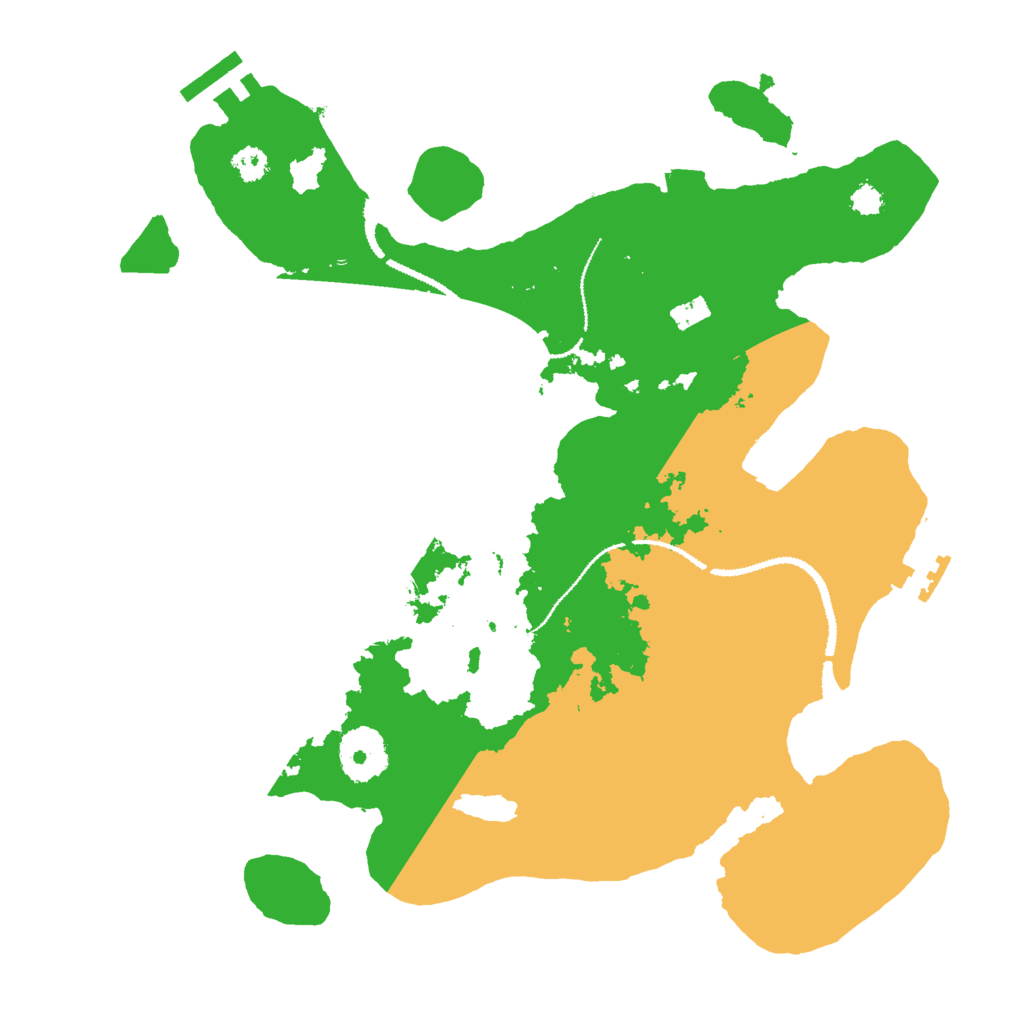 Biome Rust Map: Procedural Map, Size: 3000, Seed: 768655767