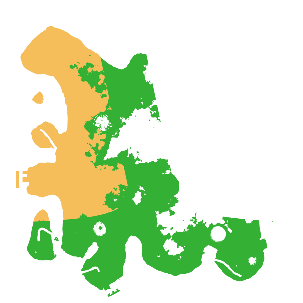 Biome Rust Map: Procedural Map, Size: 3500, Seed: 18645