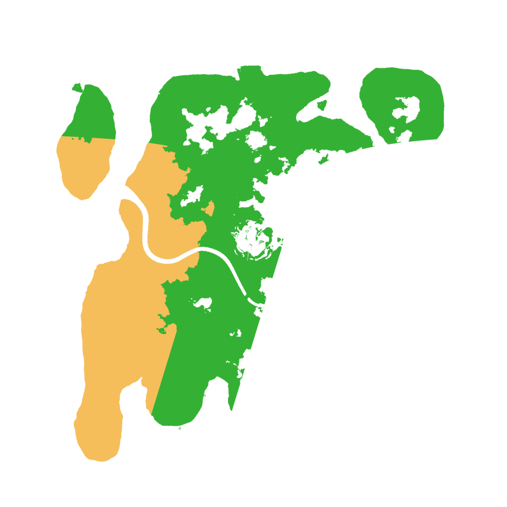 Biome Rust Map: Procedural Map, Size: 2500, Seed: 443800161