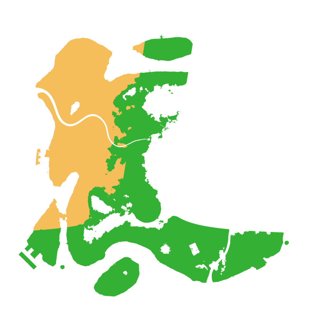 Biome Rust Map: Procedural Map, Size: 3000, Seed: 23061