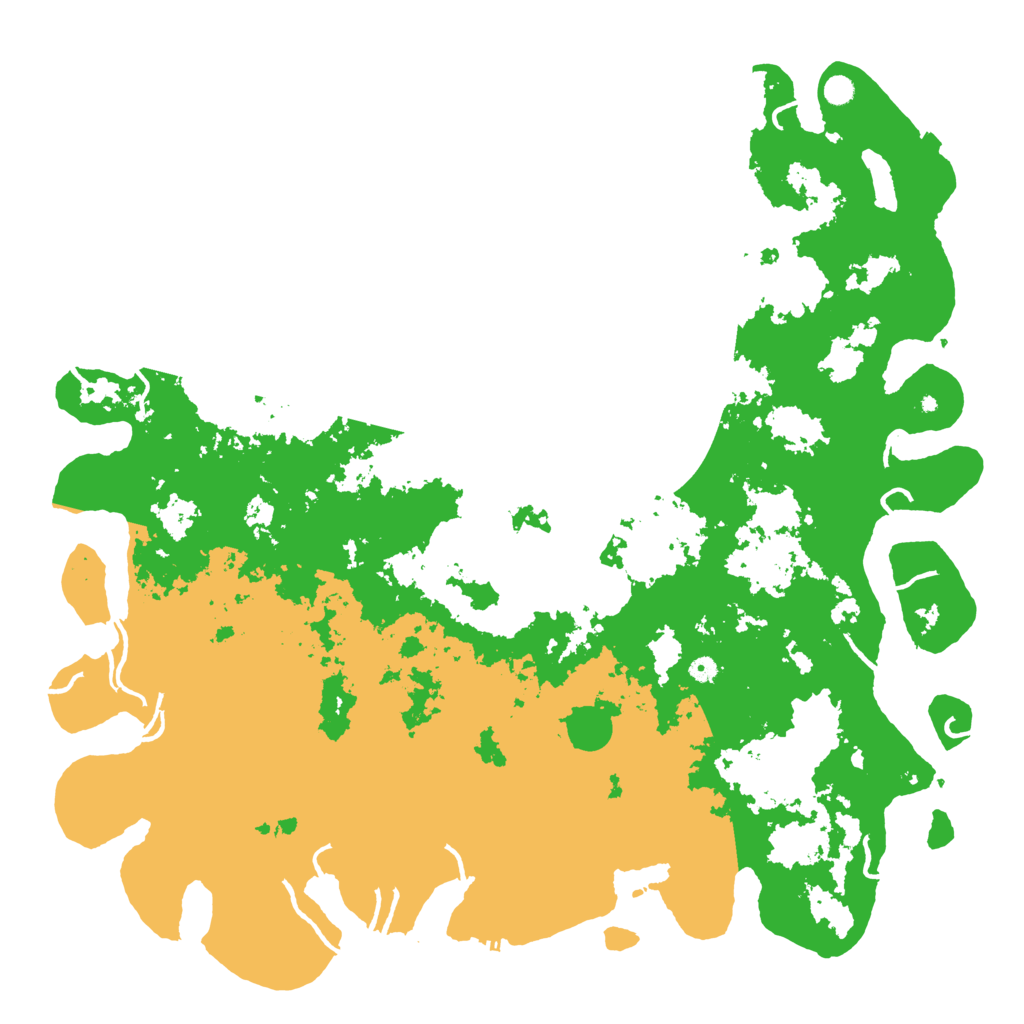 Biome Rust Map: Procedural Map, Size: 6000, Seed: 164167318