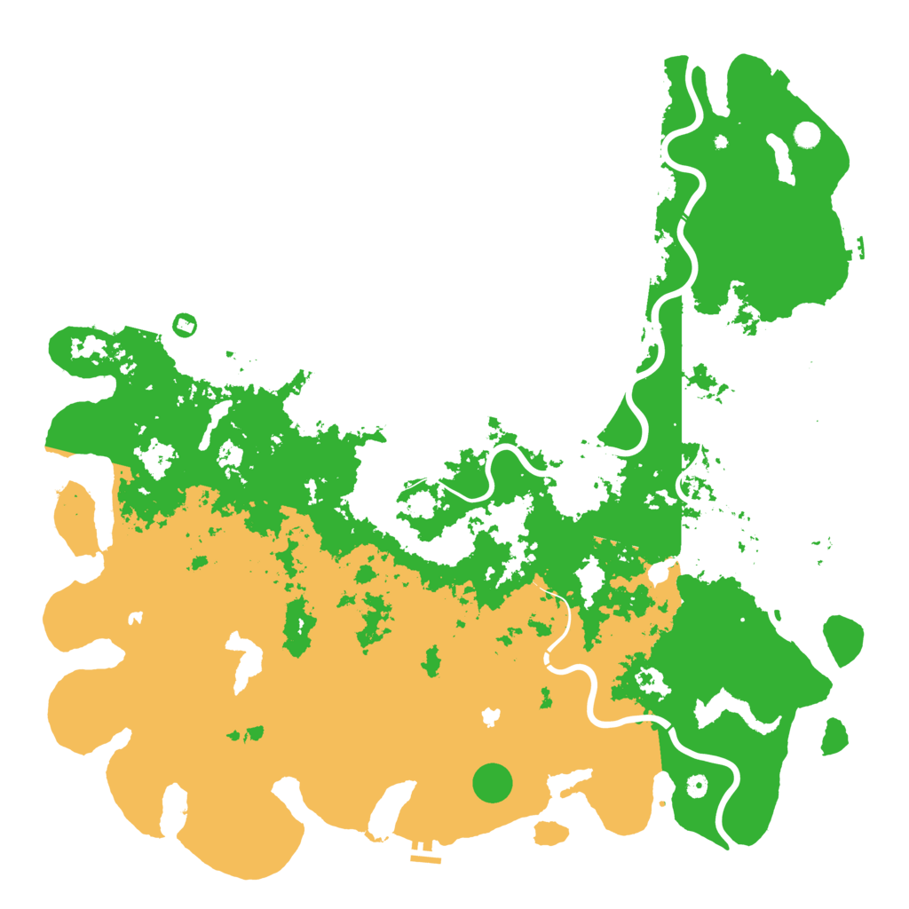 Biome Rust Map: Procedural Map, Size: 6000, Seed: 164167318