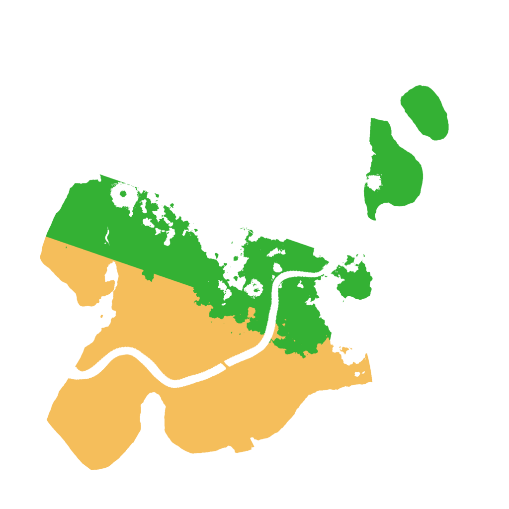 Biome Rust Map: Procedural Map, Size: 3000, Seed: 30448