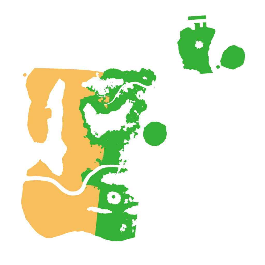 Biome Rust Map: Procedural Map, Size: 3000, Seed: 54845