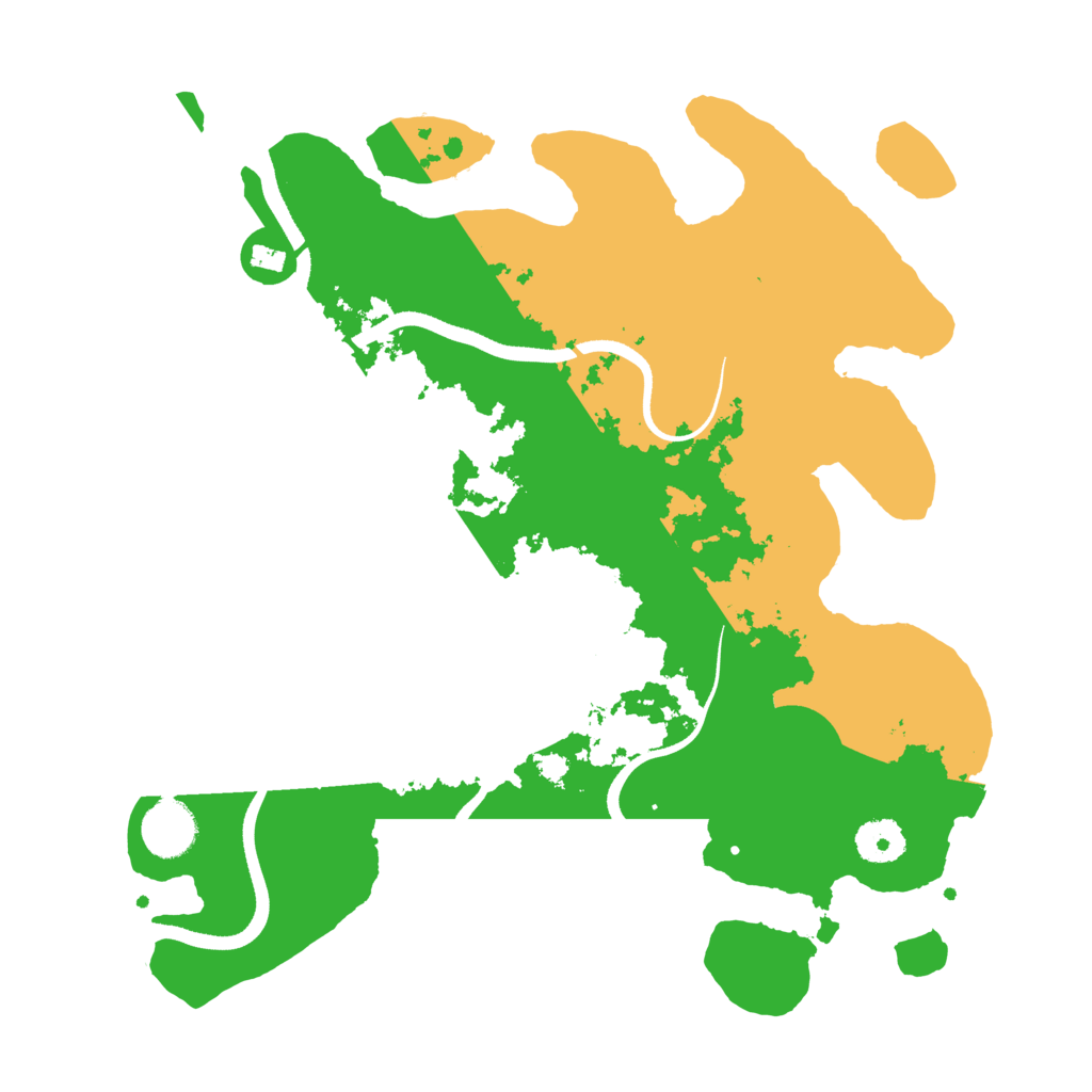 Biome Rust Map: Procedural Map, Size: 3500, Seed: 495297559