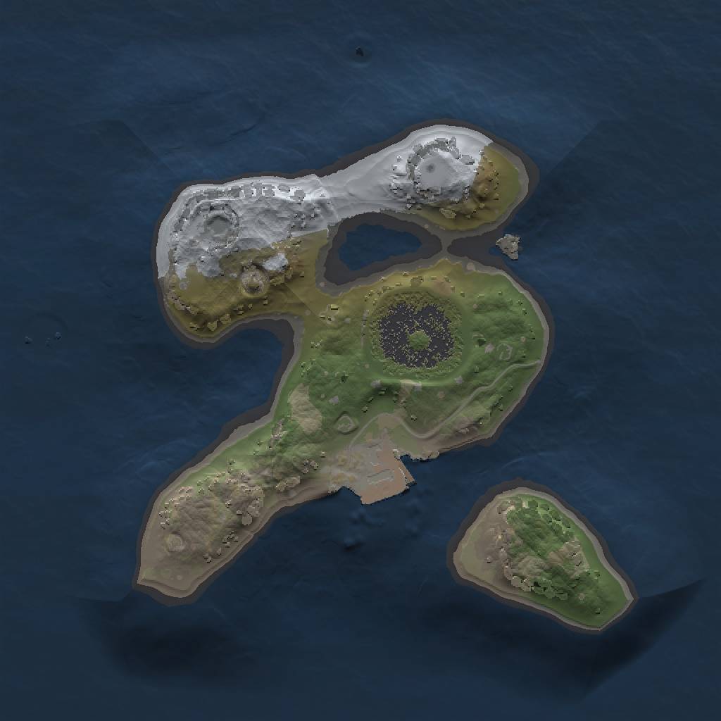 Rust Map: Procedural Map, Size: 1500, Seed: 6546, 3 Monuments