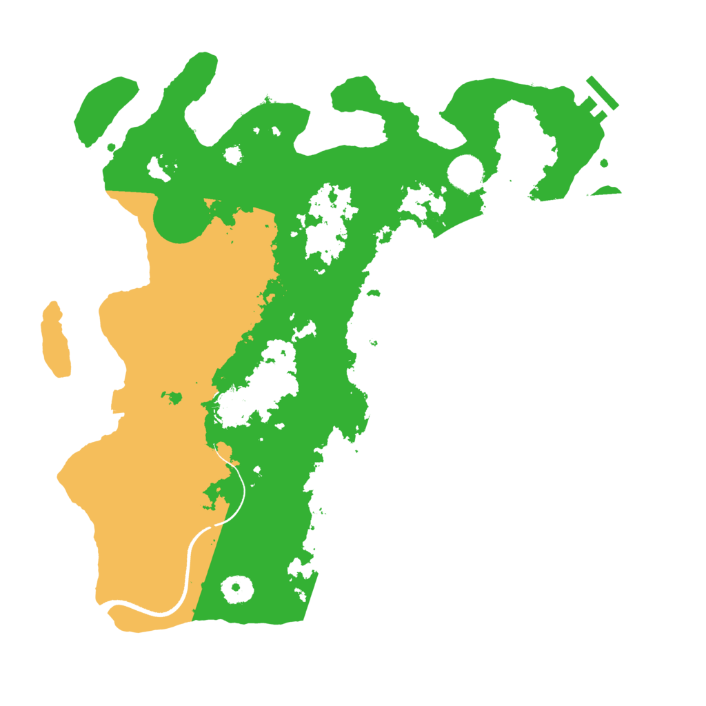 Biome Rust Map: Procedural Map, Size: 3500, Seed: 250955545