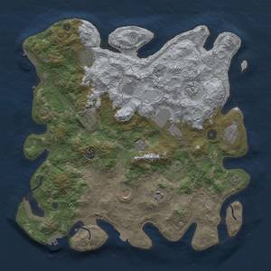 Thumbnail Rust Map: Procedural Map, Size: 4000, Seed: 2086434394, 18 Monuments