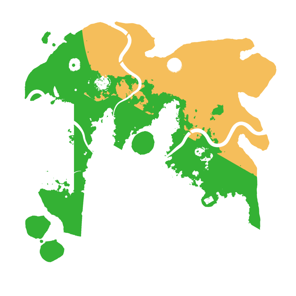 Biome Rust Map: Procedural Map, Size: 3600, Seed: 12402