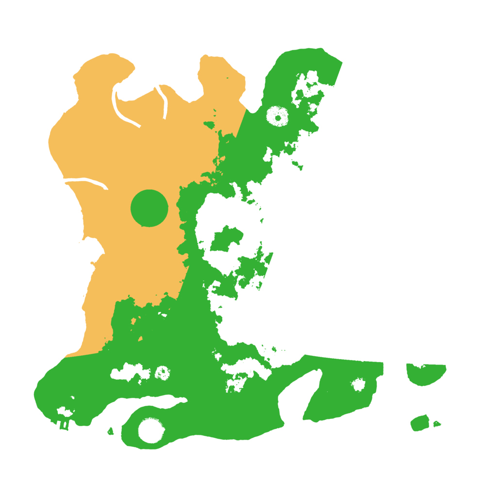 Biome Rust Map: Procedural Map, Size: 3500, Seed: 153770968
