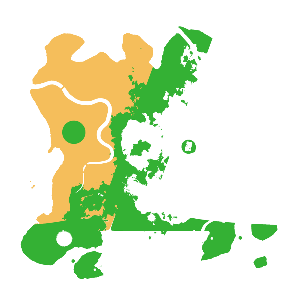 Biome Rust Map: Procedural Map, Size: 3500, Seed: 153770968
