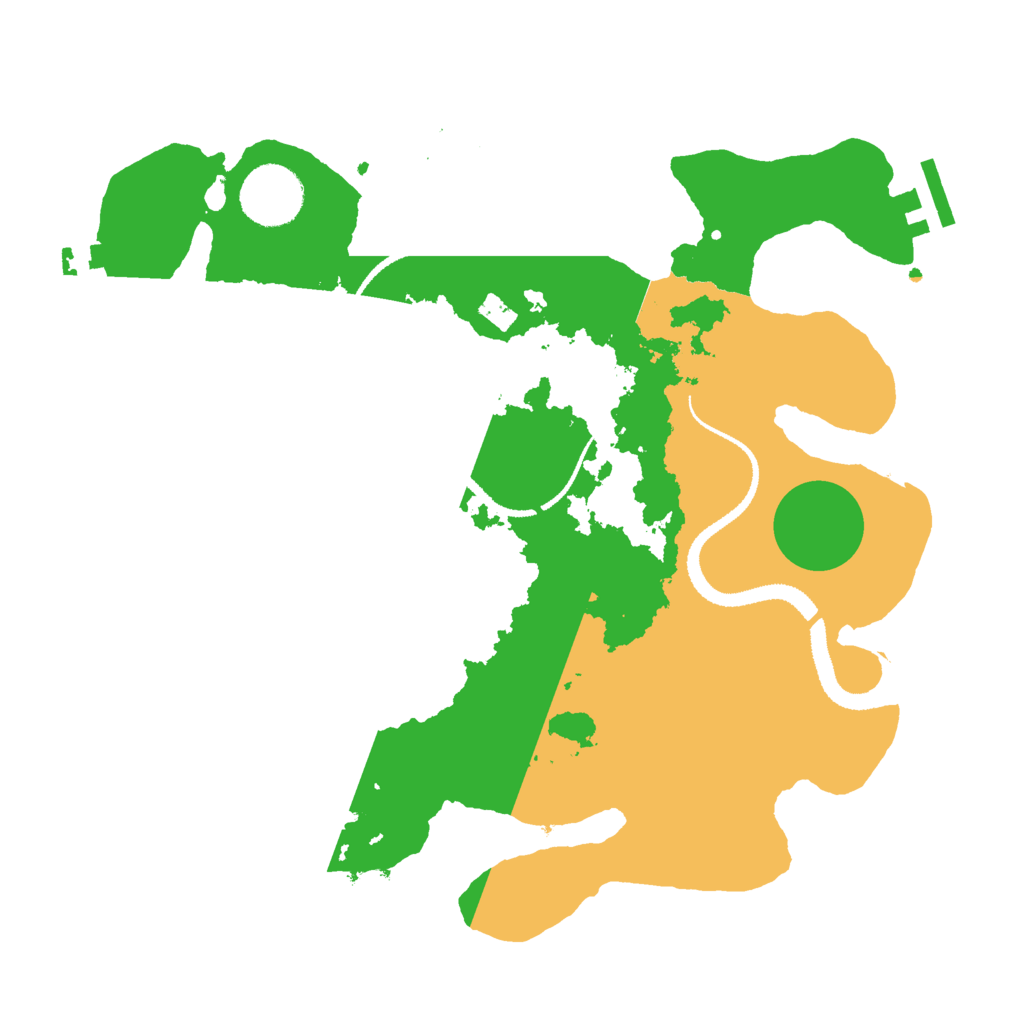 Biome Rust Map: Procedural Map, Size: 3000, Seed: 96437