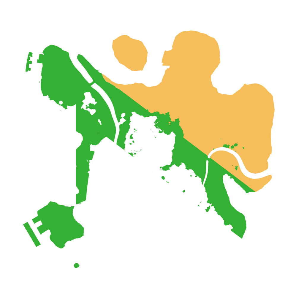 Biome Rust Map: Procedural Map, Size: 2350, Seed: 1279464179