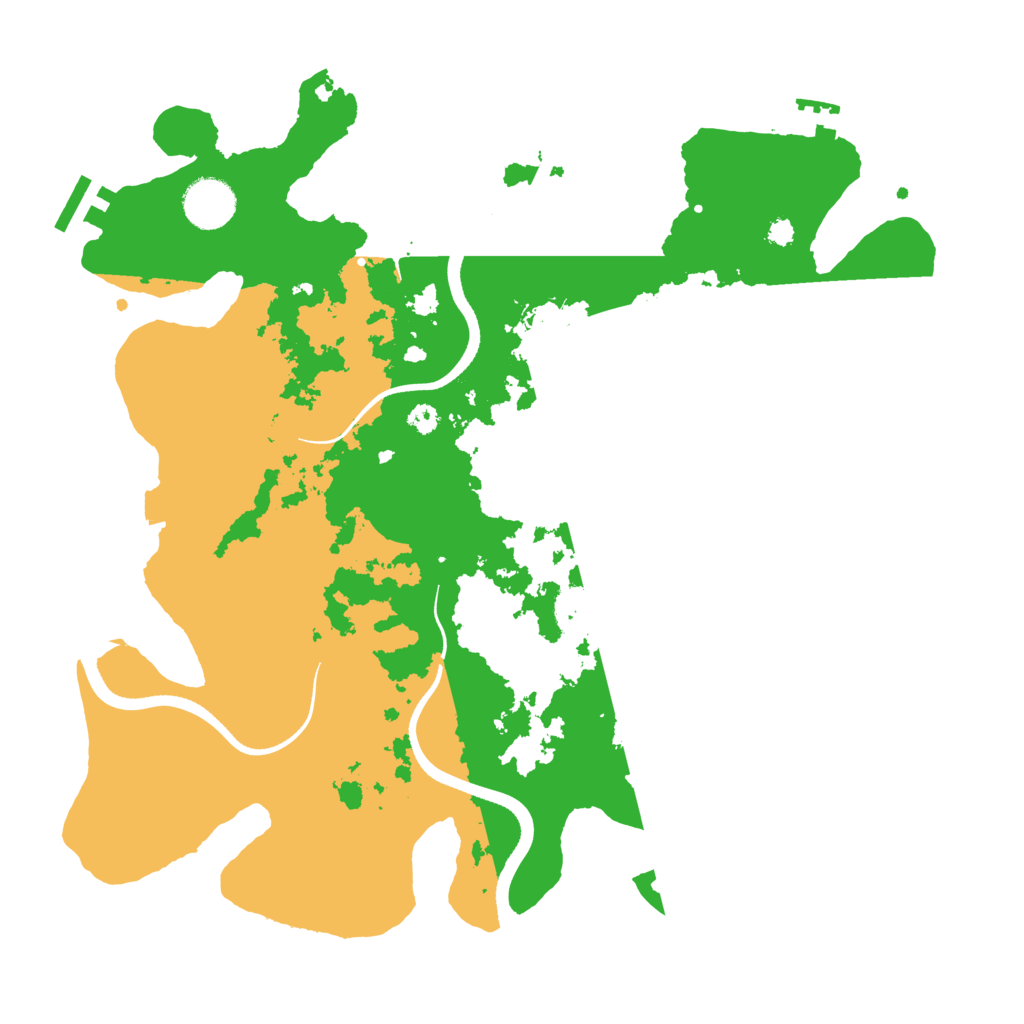 Biome Rust Map: Procedural Map, Size: 3500, Seed: 18271