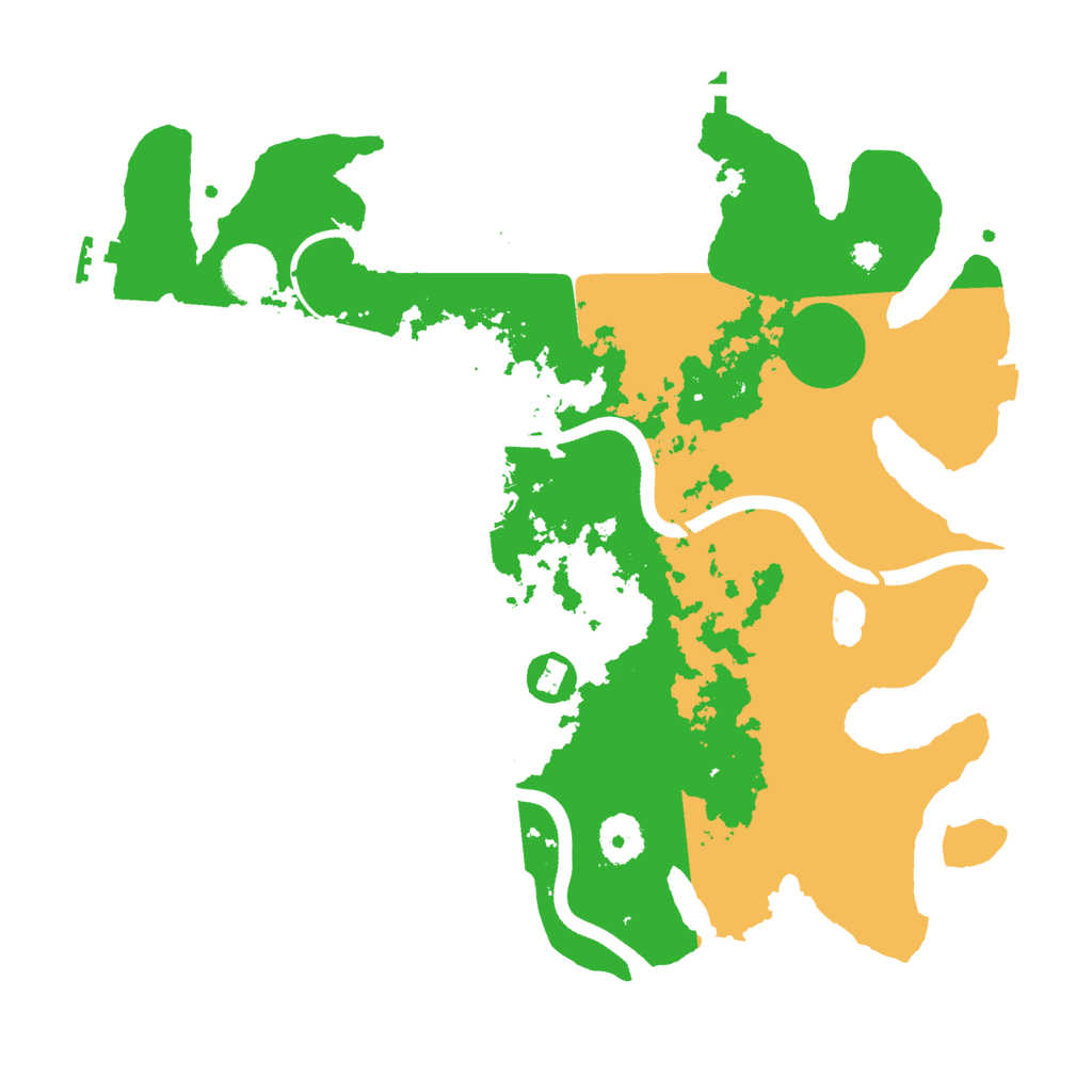 Biome Rust Map: Procedural Map, Size: 3500, Seed: 711213132