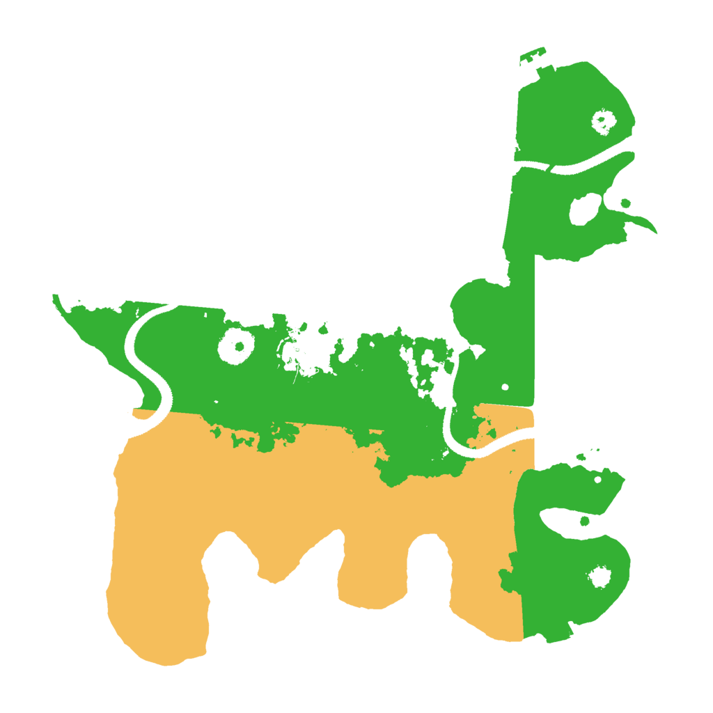Biome Rust Map: Procedural Map, Size: 3000, Seed: 5984654