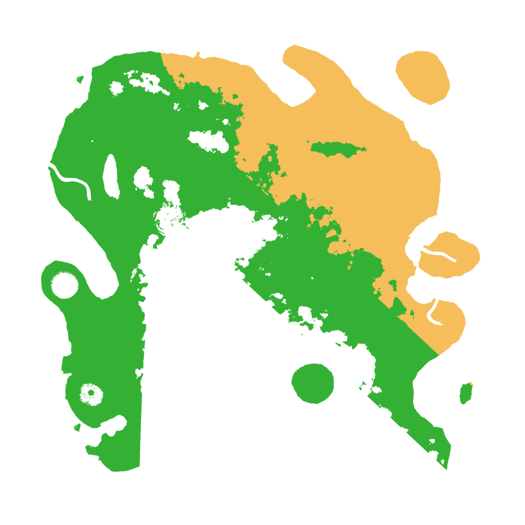 Biome Rust Map: Procedural Map, Size: 3500, Seed: 115313410