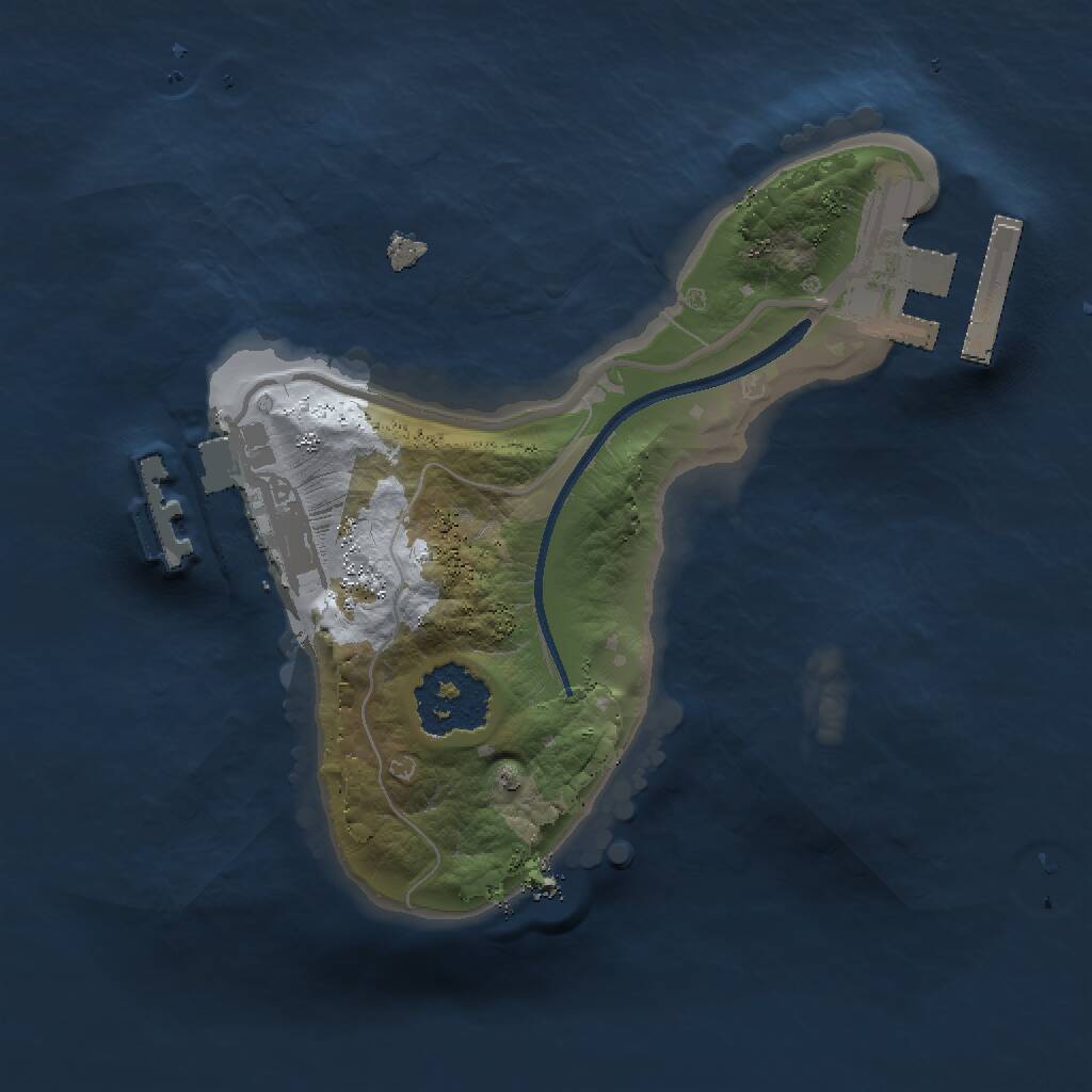 Rust Map: Procedural Map, Size: 1494, Seed: 305449787, 3 Monuments