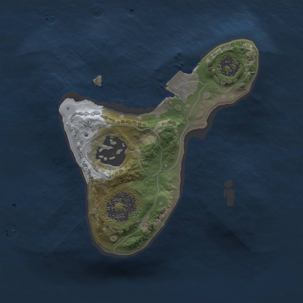 Rust Map: Procedural Map, Size: 1494, Seed: 305449787, 4 Monuments