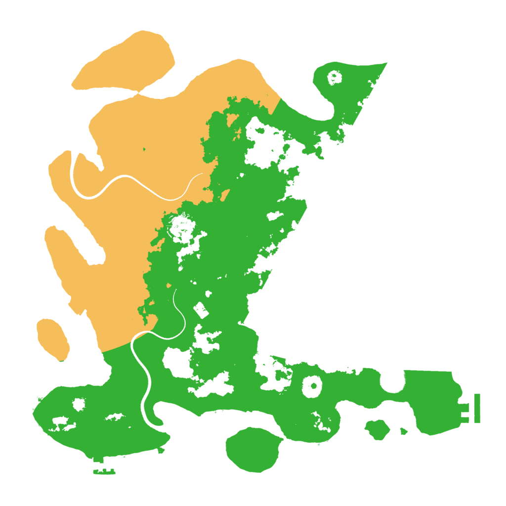 Biome Rust Map: Procedural Map, Size: 3500, Seed: 1381361802