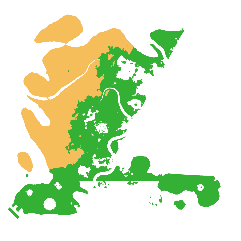 Biome Rust Map: Procedural Map, Size: 3500, Seed: 1381361802