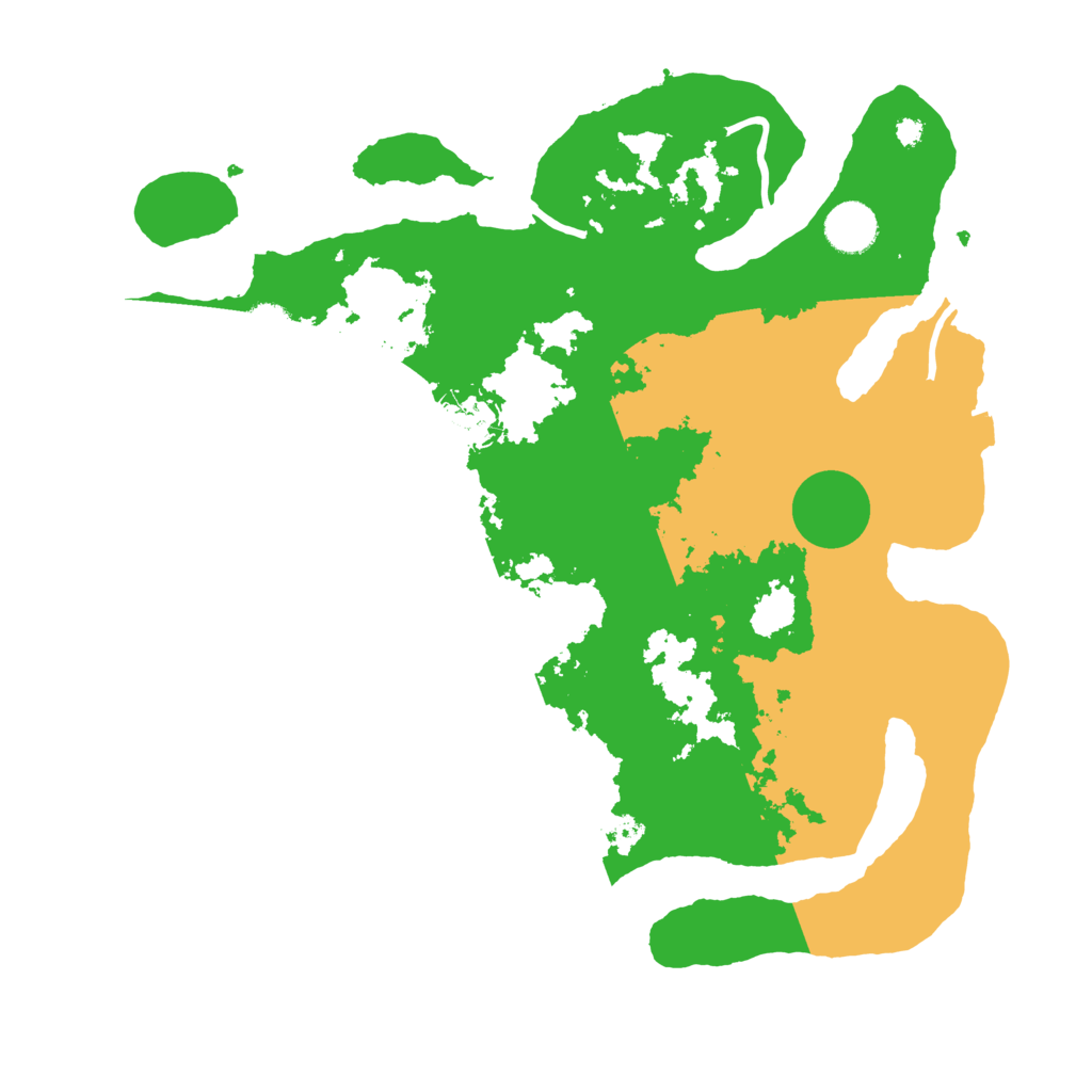 Biome Rust Map: Procedural Map, Size: 3700, Seed: 311273160