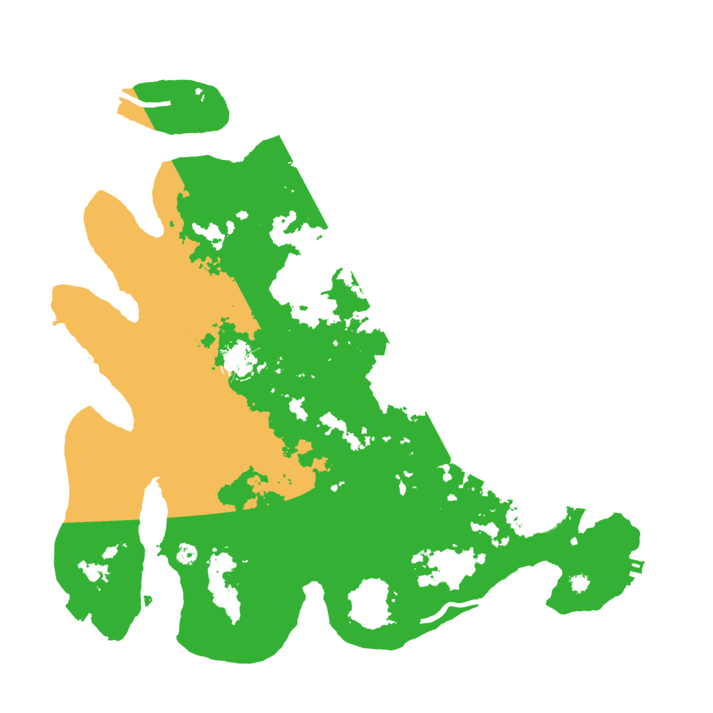 Biome Rust Map: Procedural Map, Size: 3500, Seed: 5146051