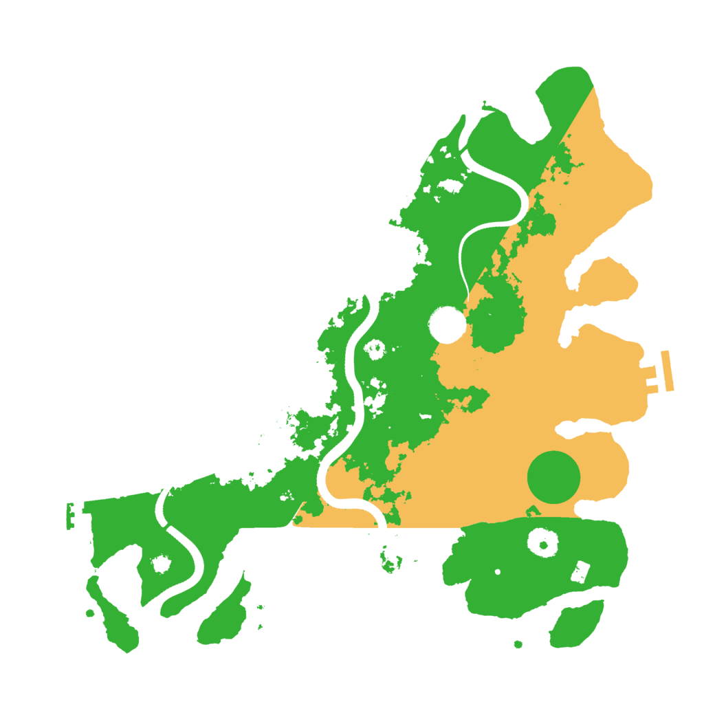 Biome Rust Map: Procedural Map, Size: 3500, Seed: 546016638