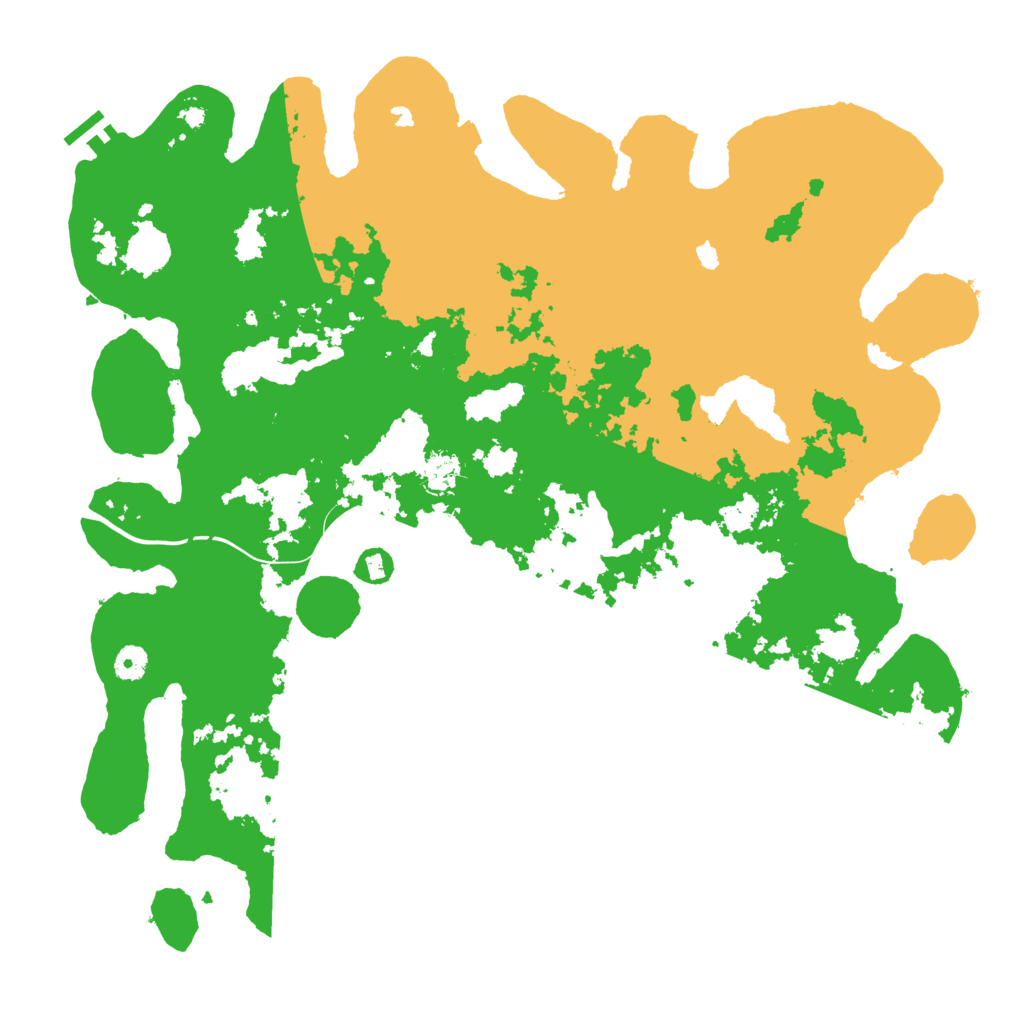 Biome Rust Map: Procedural Map, Size: 4500, Seed: 596587377