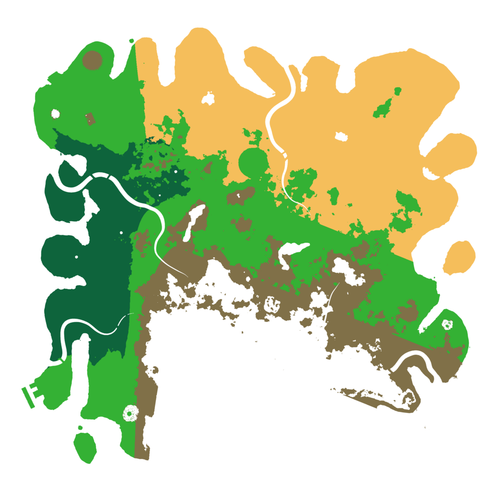 Biome Rust Map: Procedural Map, Size: 4500, Seed: 596587377