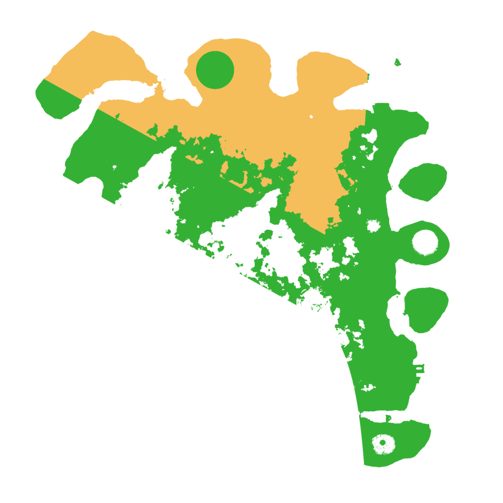 Biome Rust Map: Procedural Map, Size: 3500, Seed: 135362827