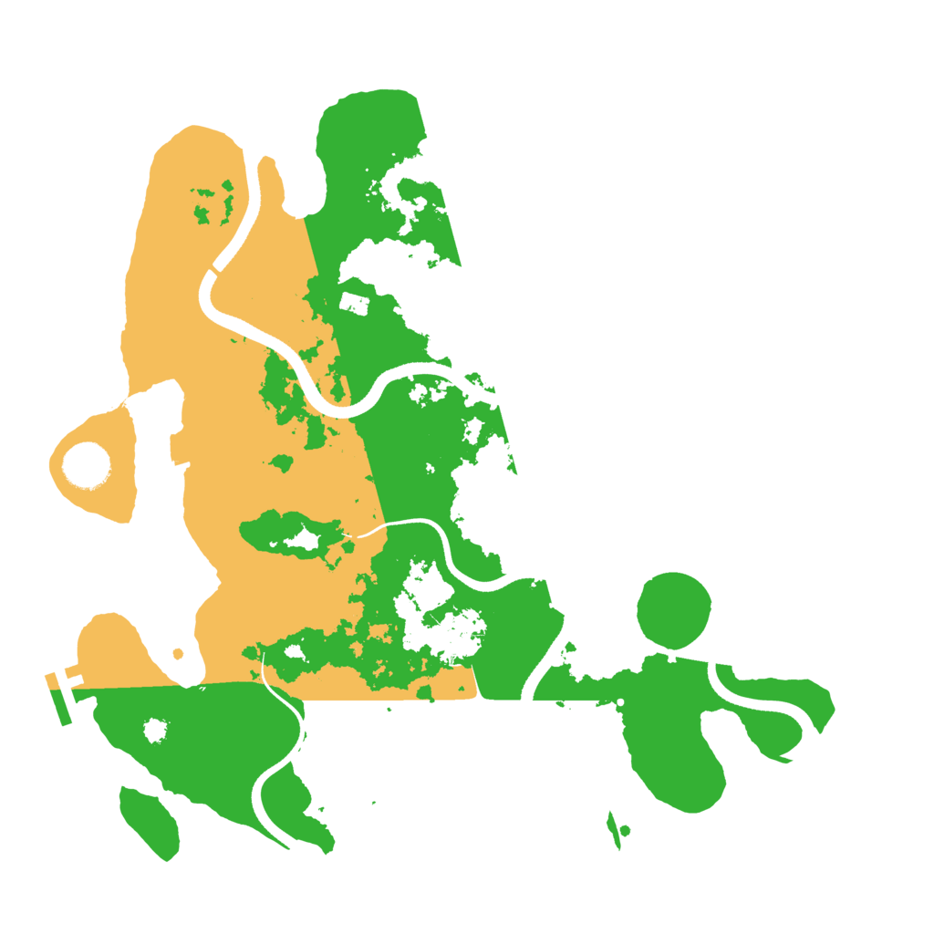Biome Rust Map: Procedural Map, Size: 3500, Seed: 1783917139