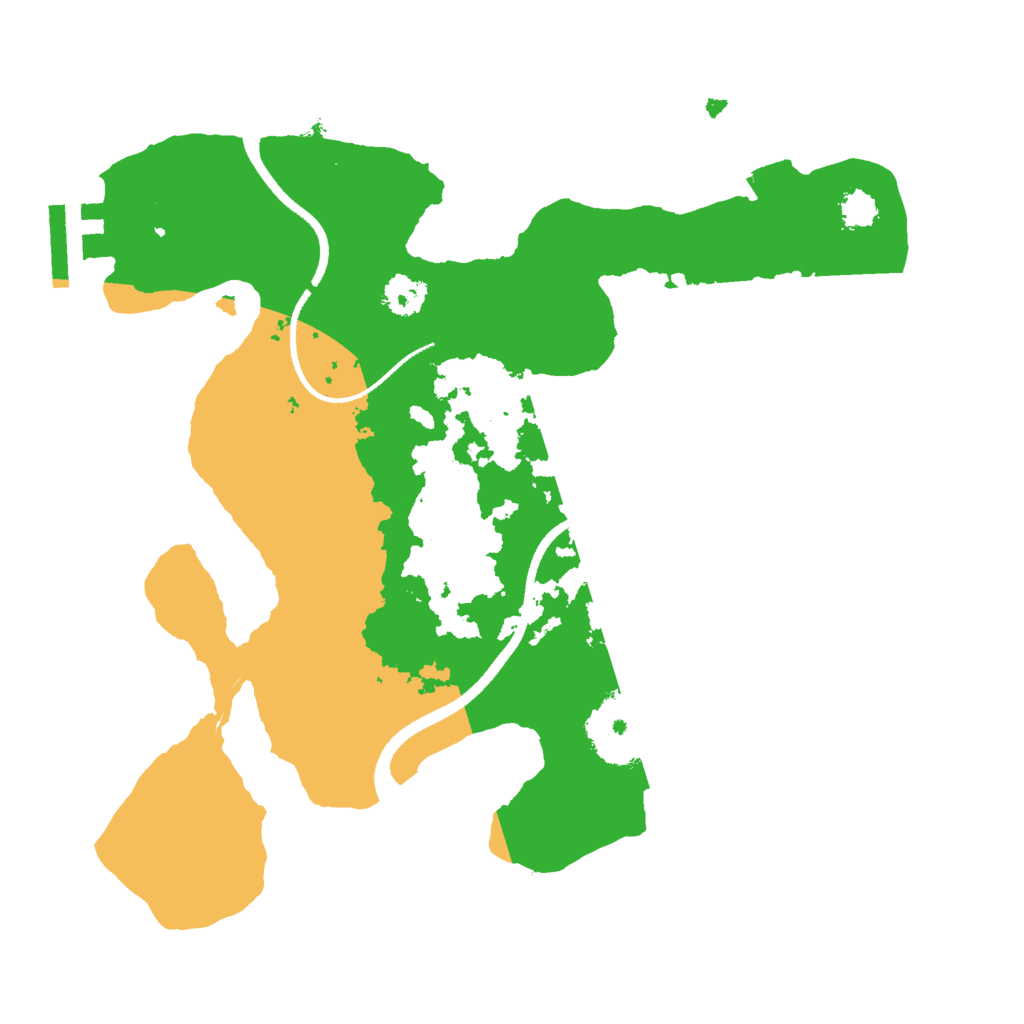 Biome Rust Map: Procedural Map, Size: 2500, Seed: 466783536