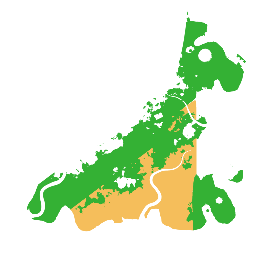 Biome Rust Map: Procedural Map, Size: 3500, Seed: 255923158