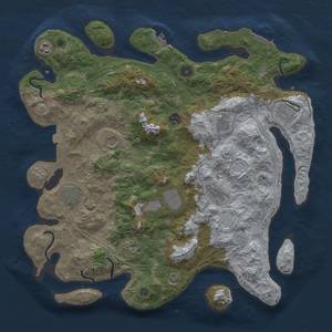 Thumbnail Rust Map: Procedural Map, Size: 4250, Seed: 1111599110, 18 Monuments
