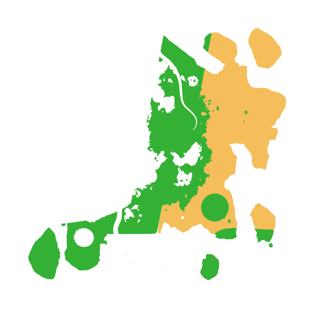 Biome Rust Map: Procedural Map, Size: 3000, Seed: 11699