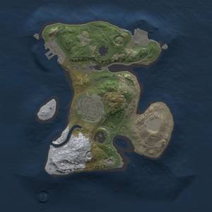 Thumbnail Rust Map: Procedural Map, Size: 1800, Seed: 2119924720, 5 Monuments