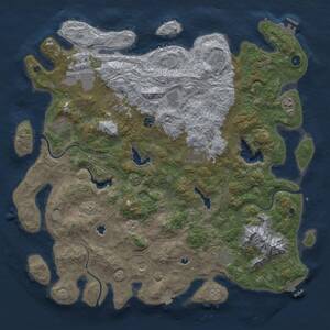 Thumbnail Rust Map: Procedural Map, Size: 5000, Seed: 8756666, 17 Monuments