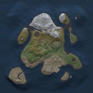 Thumbnail Rust Map: Procedural Map, Size: 2000, Seed: 17762077, 5 Monuments