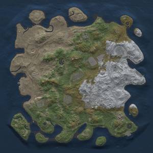 Thumbnail Rust Map: Procedural Map, Size: 4250, Seed: 57684270, 19 Monuments