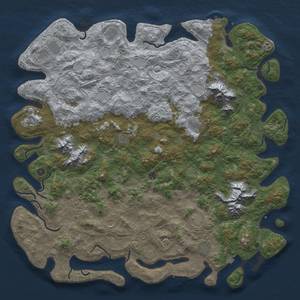 Thumbnail Rust Map: Procedural Map, Size: 6000, Seed: 1237259694, 19 Monuments