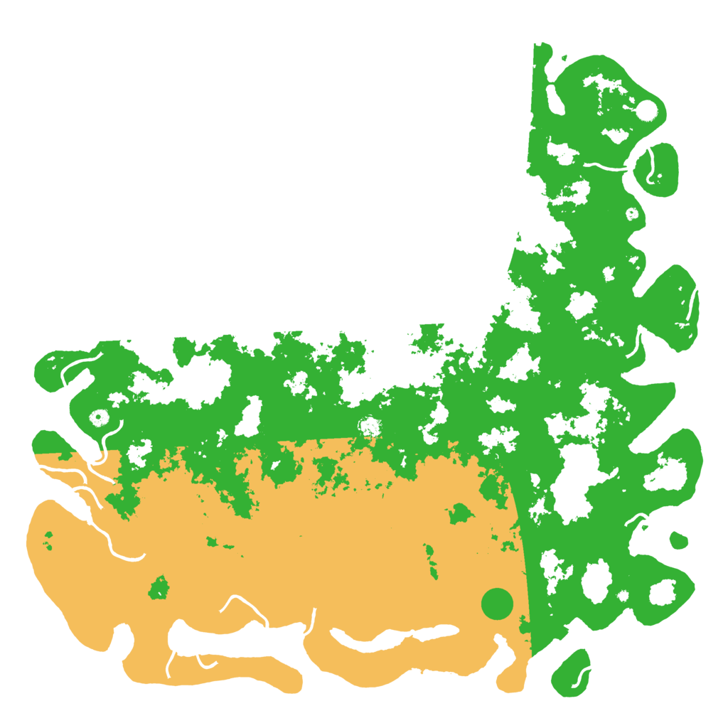 Biome Rust Map: Procedural Map, Size: 6000, Seed: 1237259694