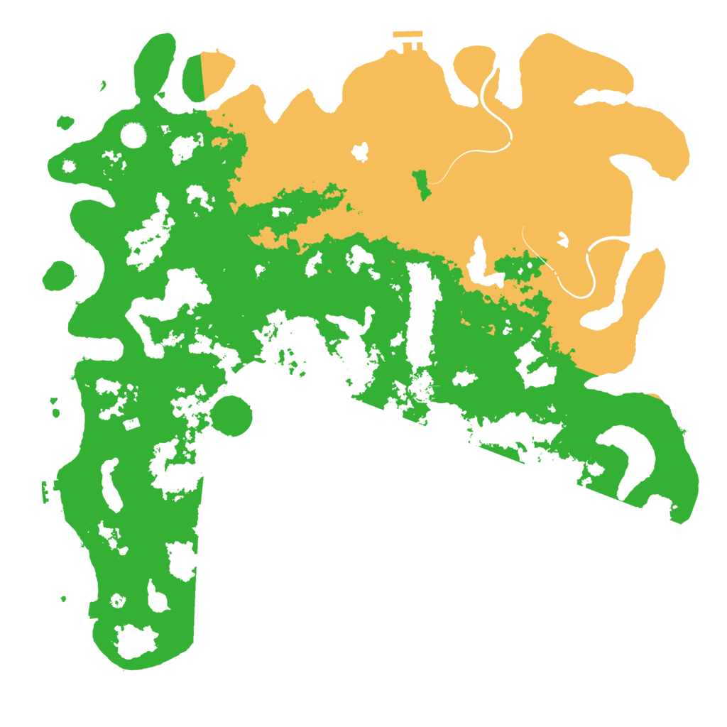 Biome Rust Map: Procedural Map, Size: 5000, Seed: 2122323322