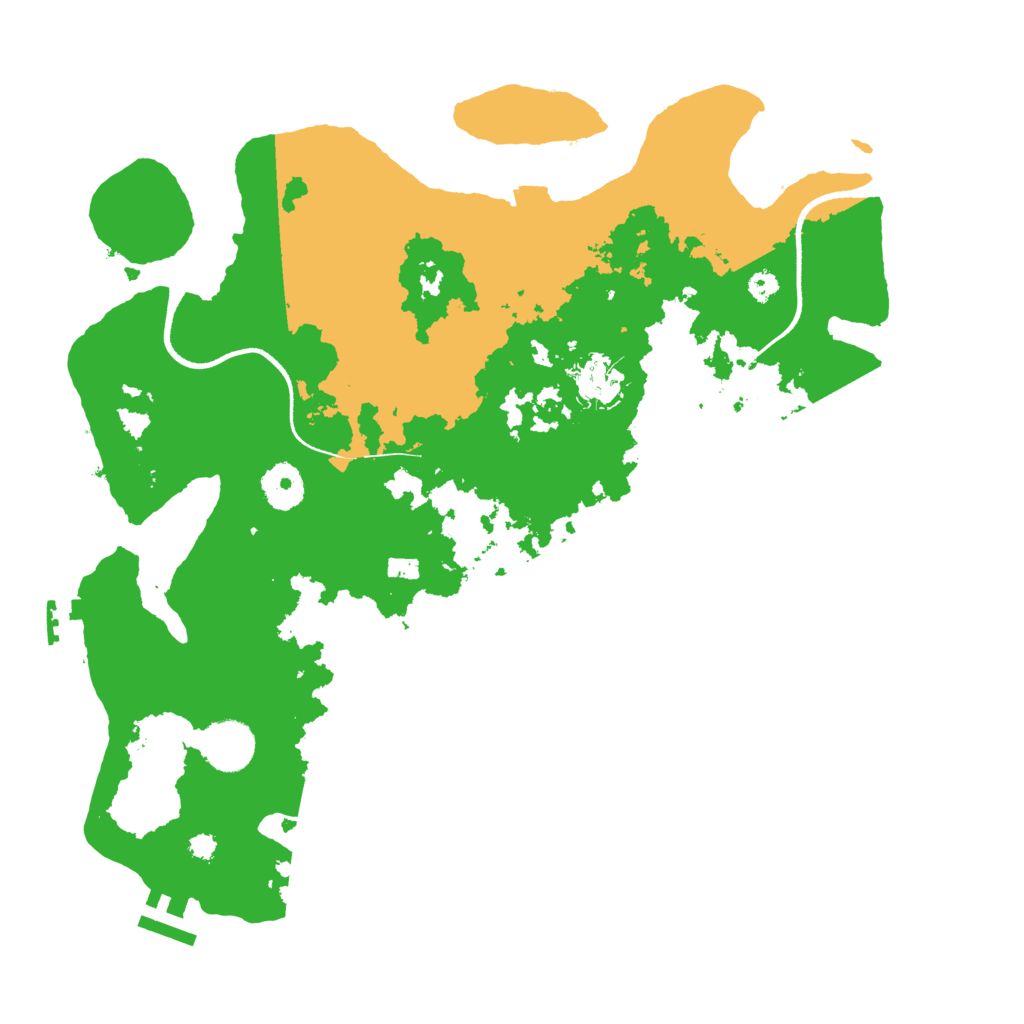 Biome Rust Map: Procedural Map, Size: 3500, Seed: 375343520