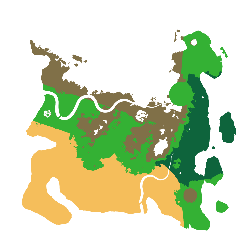 Biome Rust Map: Procedural Map, Size: 3300, Seed: 1764836656