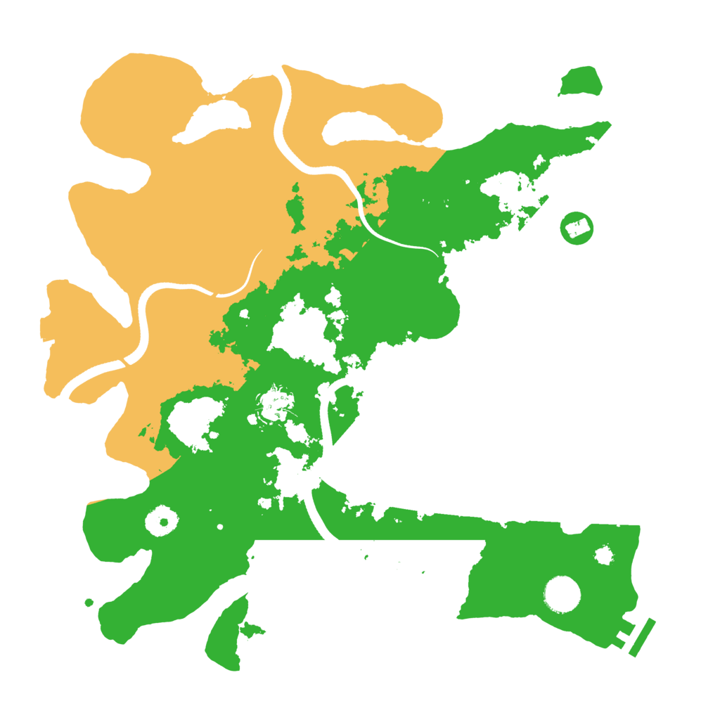 Biome Rust Map: Procedural Map, Size: 3500, Seed: 72381892