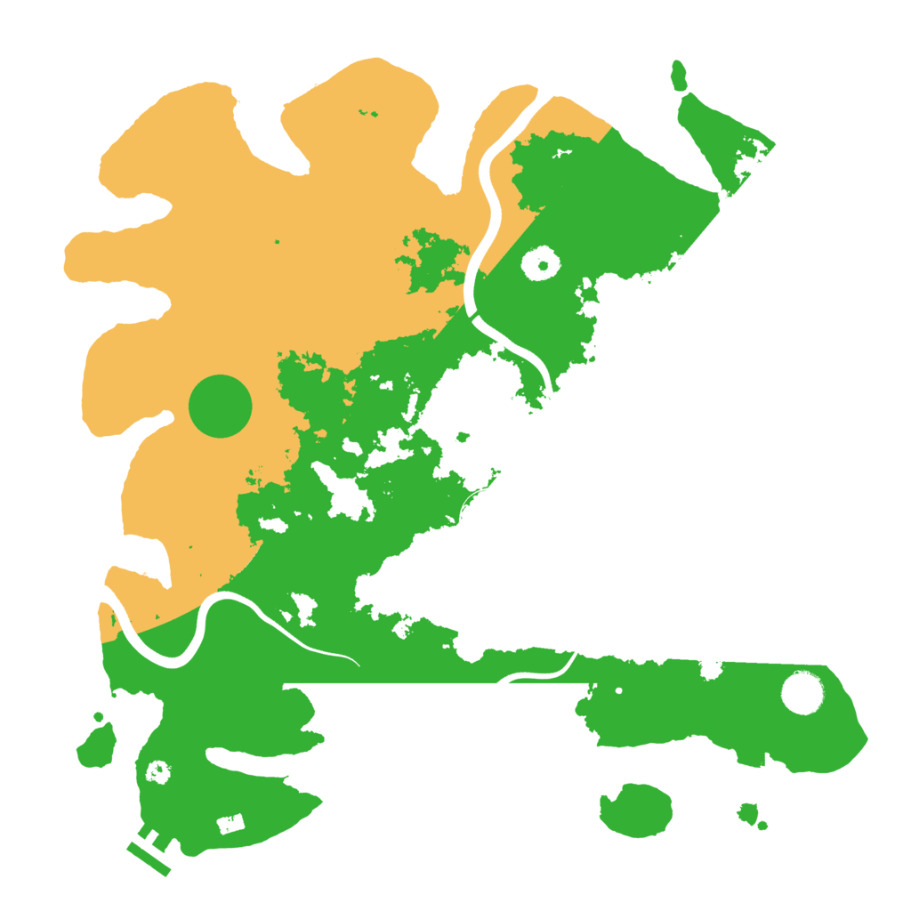 Biome Rust Map: Procedural Map, Size: 3800, Seed: 46614998