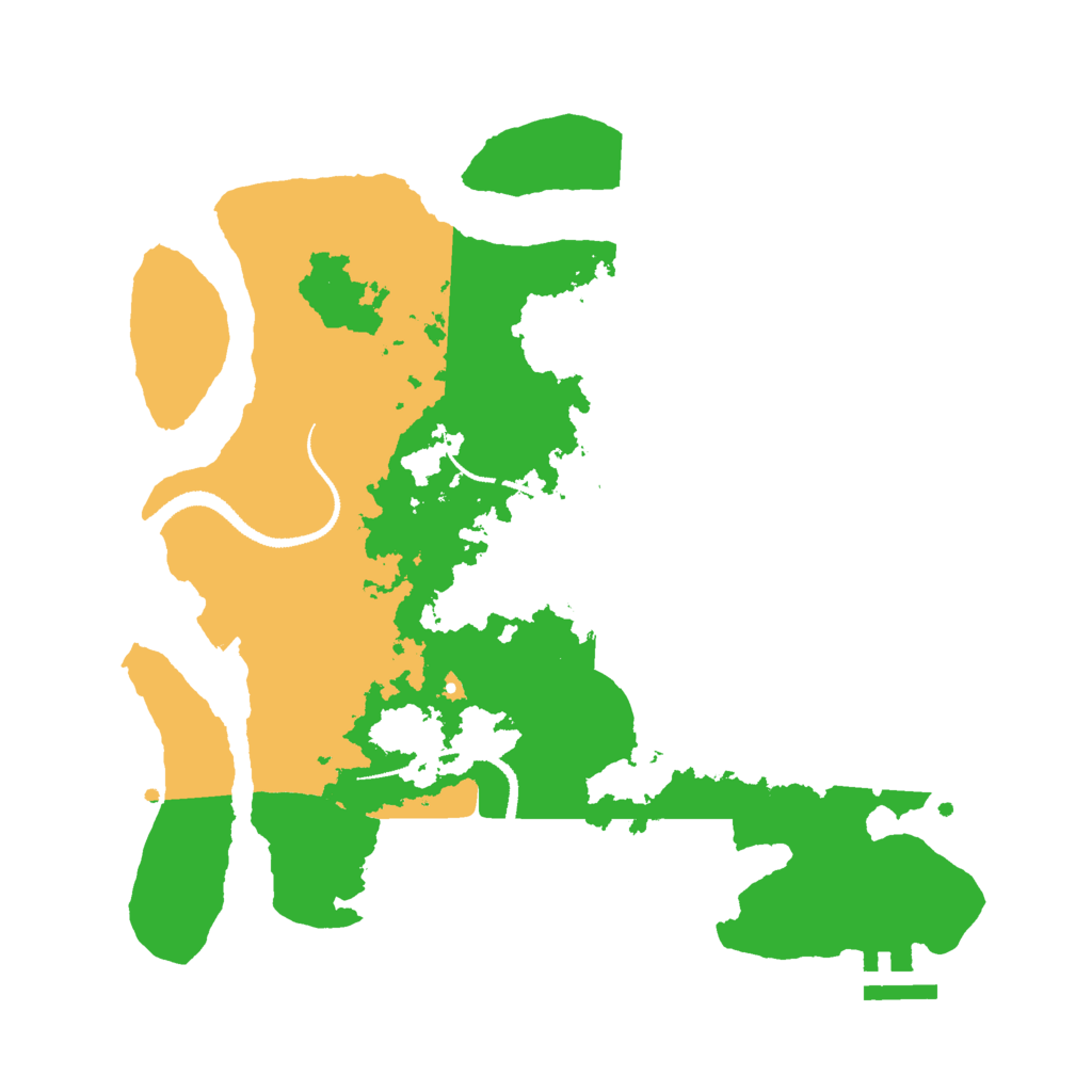 Biome Rust Map: Procedural Map, Size: 3000, Seed: 68659